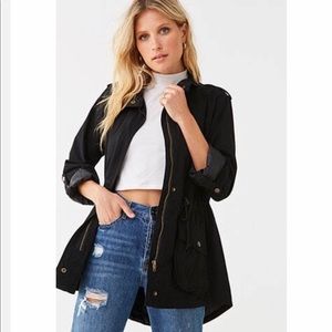 Forever 21 black utility jacket